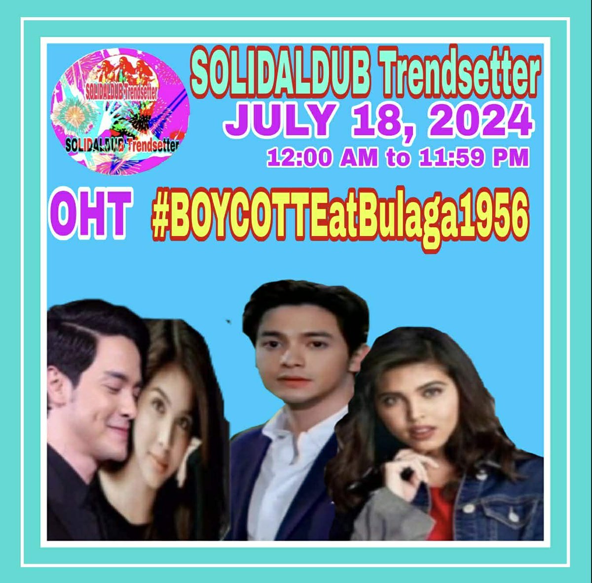 MCambsl2's tweet photo. TBADN - d FANDOM that's been fightng 4 d TRUTH abt ALDUB &amp; ALDUBNATION will continue d fight til d TRUTH is revealed &amp; acknowledged by those involved in d zarsuela This FANMILY vows 2 continue 2 SUPPORT, LOVE &amp; PROTECT ALDUB.
ALDUB PA RIN
#BOYCOTTEatBulaga1956
NO TO Z PROJ https://t.co/ubWHrgJUvu
