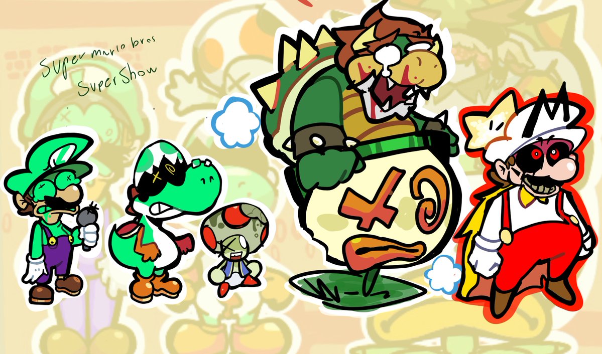 Cherry15494706's tweet photo. Super mario bros super show -triple trouble mario generic mix ahjhh https://t.co/KliiVOaaHI