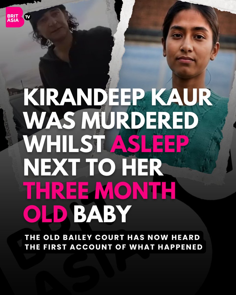 BritAsiaTV's tweet photo. A 24-YEAR-OLD MOTHER. 
A THREE-MONTH-OLD BABY. 
A FAMILY LEFT HEARTBROKEN.

The Old Bailey has heard the first detailed account of the events surrounding the death of Kirandeep Kaur, a 24 year old new mother from Hayes. https://t.co/KribCOlG6q