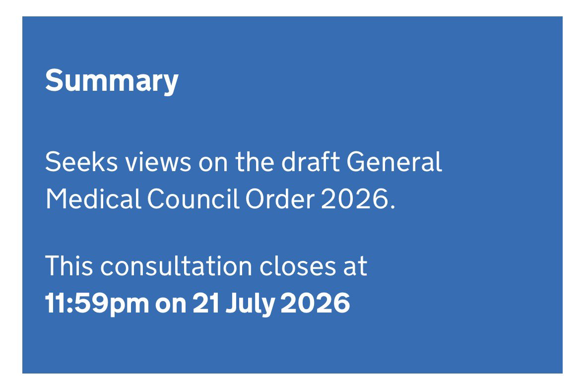 aaraoof's tweet photo. #GMC Reform Consultation 

Extended deadline 
ONLY 4 days to go 

Please have your say on this crucial consultation 

https://t.co/AqWk6ypdQN https://t.co/54evcBT6mT