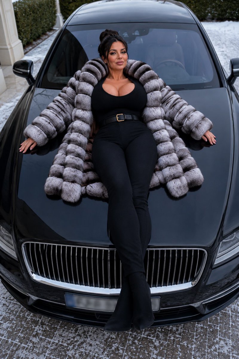 LuxeFurFantasy's tweet photo. Grey fur, black outfit, luxury car, and winter glamour.
A bold fur fantasy visual focused on soft oversized fur, confident beauty, and elegant luxury style.
#FurFantasy #LuxuryFur #FurFetish #GreyFur #AIGeneratedArt https://t.co/y22uIWMwm9