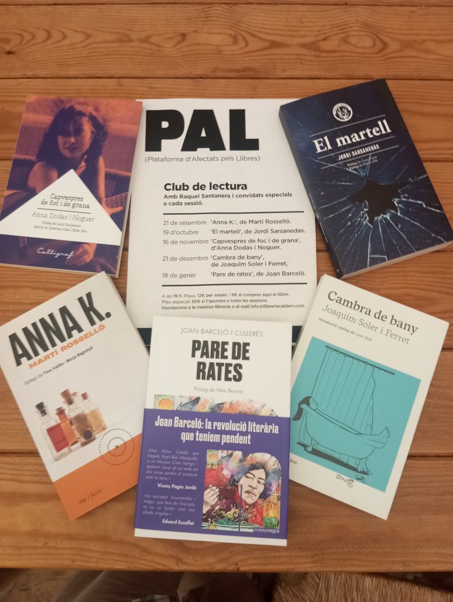 LaCalders's tweet photo. Ja teniu els clubs de lectura PAL! a la web, perquè hi pugueu fer la vostra reserva sense haver de passar per la llibreria.
(Els que veieu que hi diu "+ llibre" els podreu reservar només si també hi afegiu a la cistella el llibre en qüestió.)

https://t.co/V2edXOWC7Z https://t.co/RI3Re405uC
