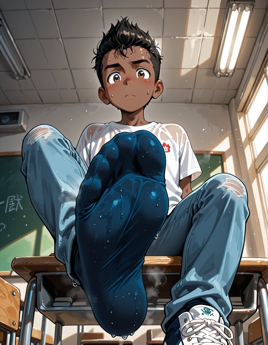 CaptainFuto's tweet photo. Boys' feet during Summer classes these days be like: 🔥🥵

#feet #soles #socks #footfetish #male #yaoi #gay #darkskin #AIart️️️️️️️️️️️️️️️️️️️️️️️️️️️️️️️️️️️️️️️️️️️️️️️️️️️ #AIBL部 #AIイケメン部 https://t.co/jVxh0VYf0W