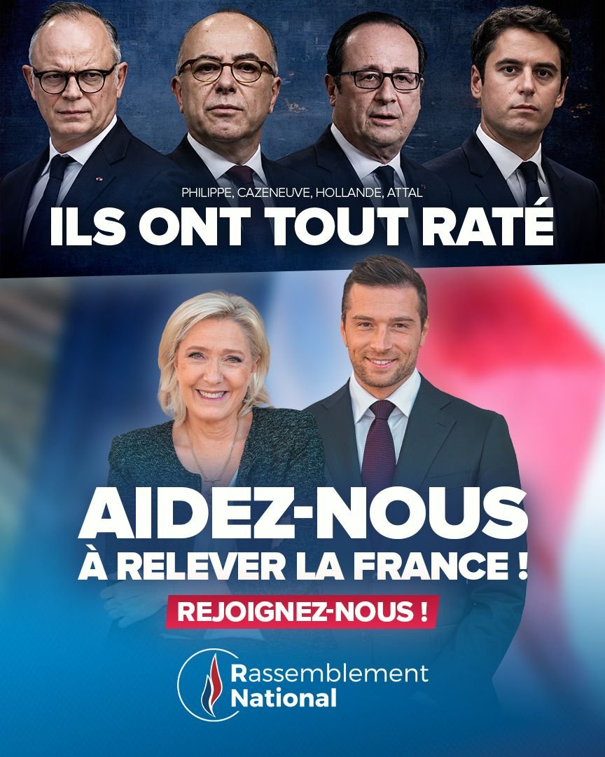 marinejordanrn's tweet photo. Des le premier tour de la présidentielle le 18 avril 2027 un seul vote utile voter RN 🇫🇷❤️ 

Je vote Marine et vous ? https://t.co/wSnYNbsfBD