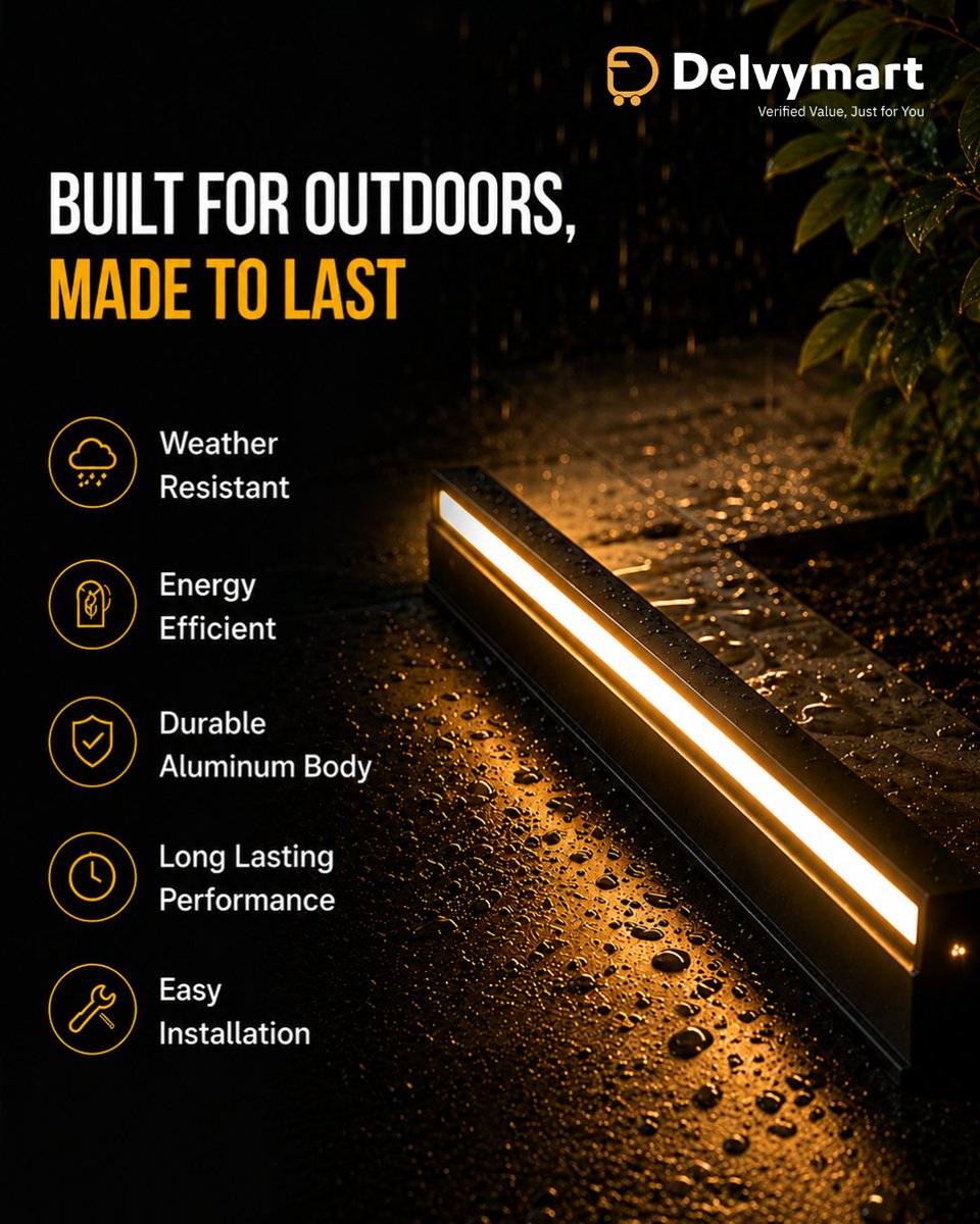 delvymart's tweet photo. Light up every outdoor detail. ✨

Transform pathways, gardens, decks &amp; more with Flexible Linear LED Strip Lighting. 💡

🛒 Shop Now: https://t.co/AG2twTdJZg

#OutdoorLighting #LEDLighting #Delvymart #lighting https://t.co/pXUUcQvcNZ