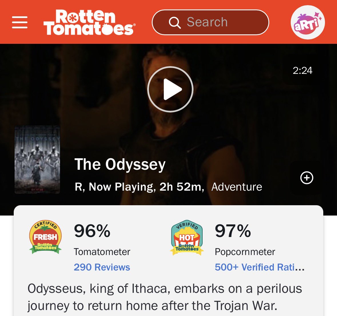 the_ashbash's tweet photo. @BlackApple @creation247 You were saying? The audience score is now higher than the critics. https://t.co/tZo0h5ufbJ