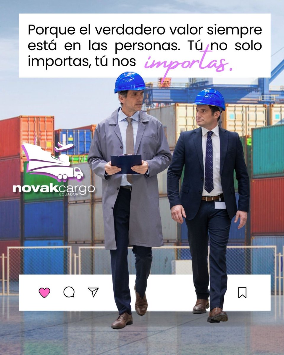novakcargo's tweet photo. 🤝 En Novakcargo Ecuador creemos que las personas son el verdadero valor de cada paso que damos.
Por eso, trabajamos con compromiso, cercanía y dedicación. Tú no solo importas, tú nos importas.
#NovakcargoEcuador #TúNosImportas #Compromiso #Confianza #TransporteDeCarga https://t.co/Fsajvusjeo