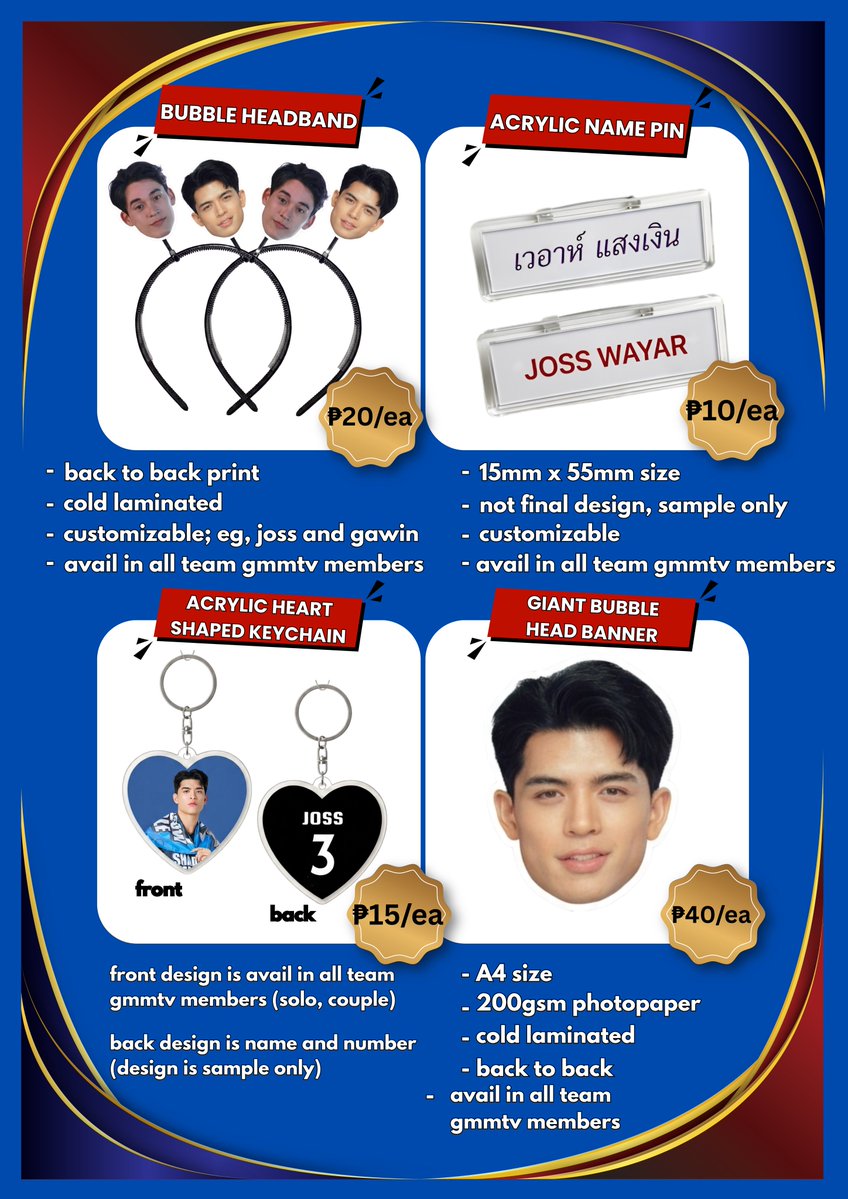 nuengnao's tweet photo. 🏀 TEAM THAILAND FAN KITS 🇹🇭💙

Sawasdee! I've prepared a few unofficial fan kits for everyone!🥰 

baka po may inch sainyo bumili🫶

PM for orders and more inquiries!

#StarMagicAllStarGames2026 #AllStarGames2026 #GMMTV #JossGawin 

; fankit fansupport freebies merch https://t.co/Z2K14OixzM