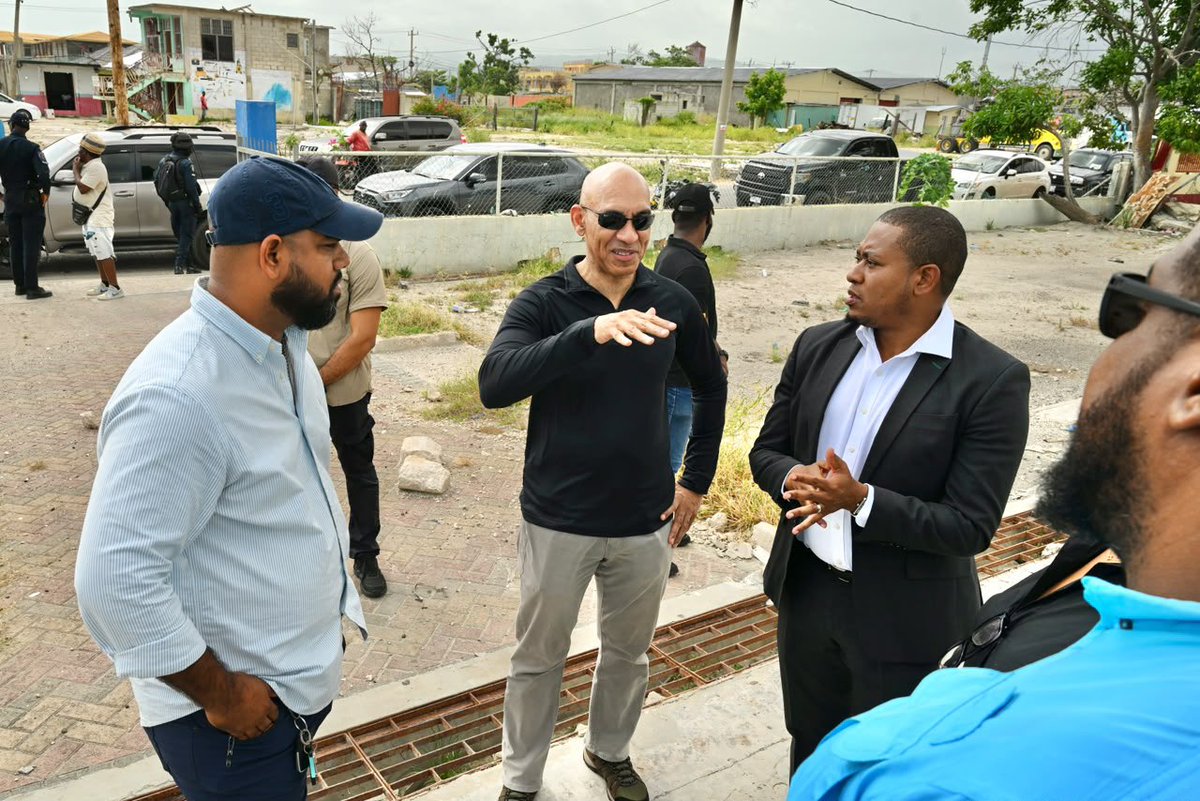 AndrewHolnessJM's tweet photo. Yesterday afternoon, Ambassador Antony Anderson, Chief Executive Officer of the National Reconstruction and Resilience Authority (NaRRA), joined Minister Floyd Green on a visit to Black River, Parottee and surrounding communities in St. Elizabeth to review the progress of recovery and reconstruction efforts.

The visit was an opportunity to listen to community members, hear about the challenges they continue to face, and see the progress being made to restore homes, infrastructure and livelihoods. These conversations are an important part of ensuring that recovery efforts respond to the real needs of the people affected.

NaRRA was established to lead and coordinate Jamaica’s recovery and reconstruction after major disasters.