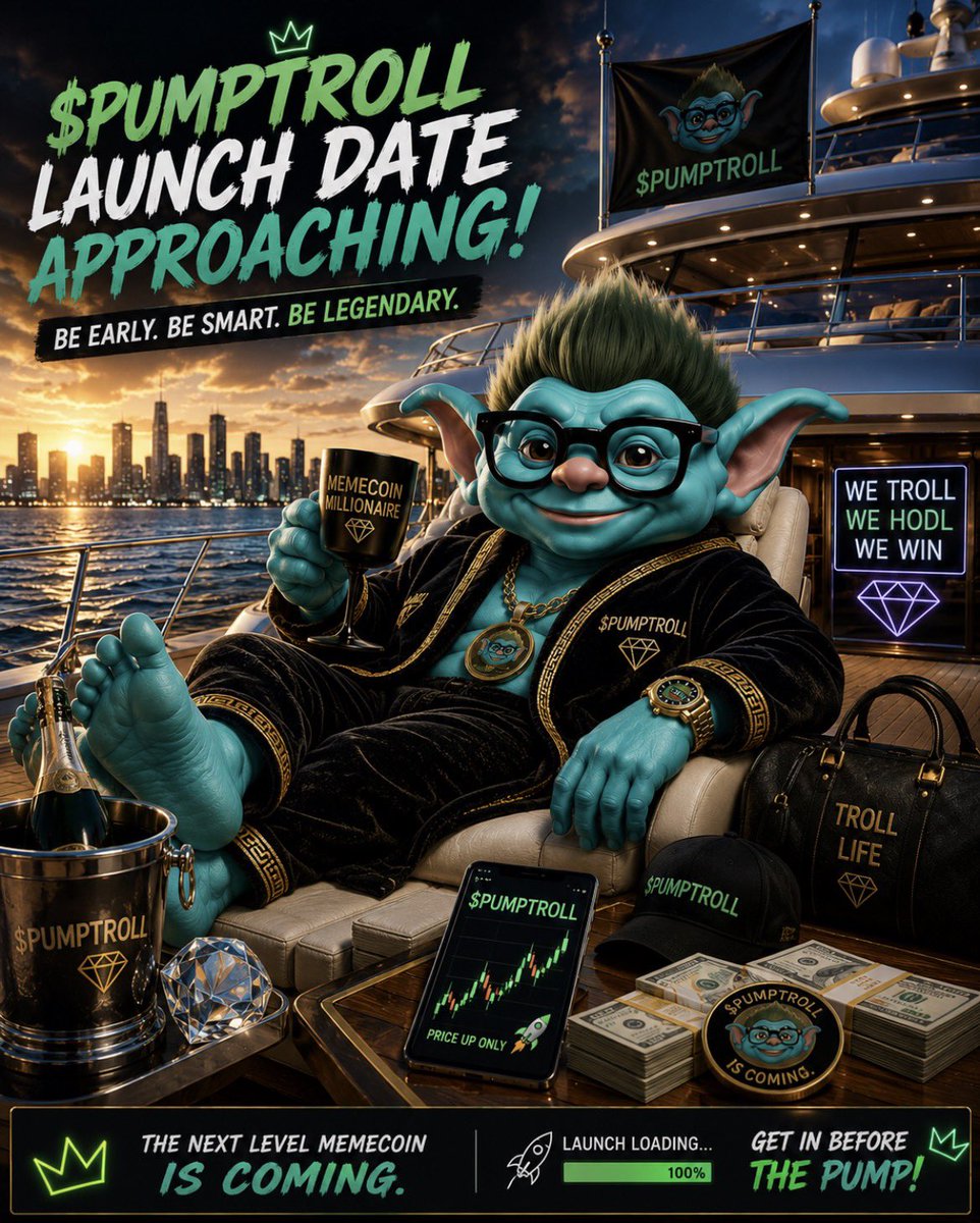 K4M4LD33N's tweet photo. Some people will discover $PUMPTROLL after the pump 
The smart ones are already on the yatch 
Launch is approaching choose your side 🧌
Don’t watch from the shore while others ser sails 
X/@Pump_Troll 
Know more about the coin here🫠
https://t.co/8ZndoT4t1W https://t.co/sN0XwJfl5I