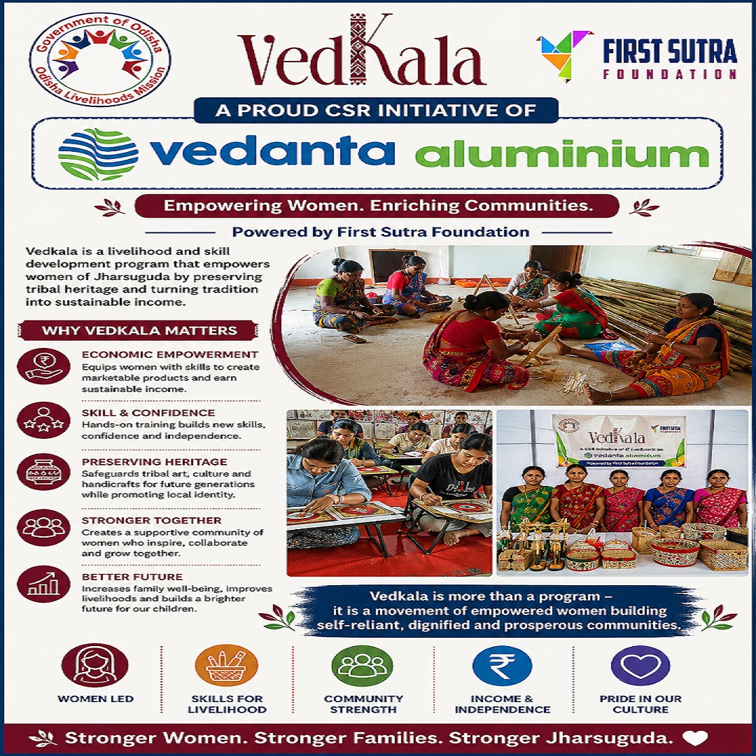 vedkalacrafts's tweet photo. Hello, X! 👋
Welcome to VedKala Crafts!
We celebrate creativity, preserving traditional art while creating sustainable livelihoods
Here's 2 empowering women & creating opportunities 1 craft at a time 💛
Follow our journey
#VedKala #WomenEmpowerment #TribalArt #Handmade #Odisha https://t.co/Db76wH8tPq
