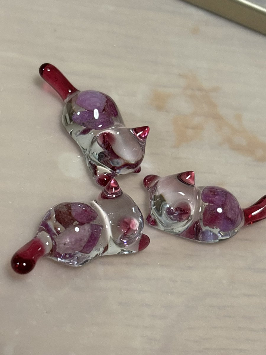 mg_karin_mg's tweet photo. マルシェ2日前ですが、まだにゃんこ作ってます。
クリッカーは全然間に合いません終わりです。
来月からマルシェで販売出来るように動きます。

ルビーちゃんの石を新調しました。めちゃくちゃ可愛い…！！！ https://t.co/yjKlGFCzaX
