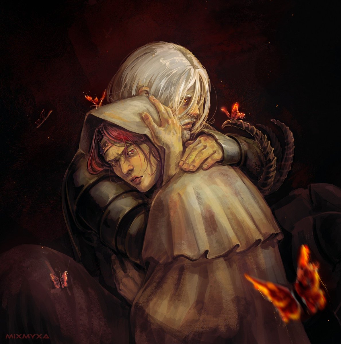 MixMyxa's tweet photo. Commission for my friend!

#artistoftheyearaward  #people #digitalartㅤㅤㅤㅤ  #commissionwork #butterfly #illustrationㅤ  #myart #soulsborne  #soulslike #eldenring #MixMyxa https://t.co/gteRodW1qH