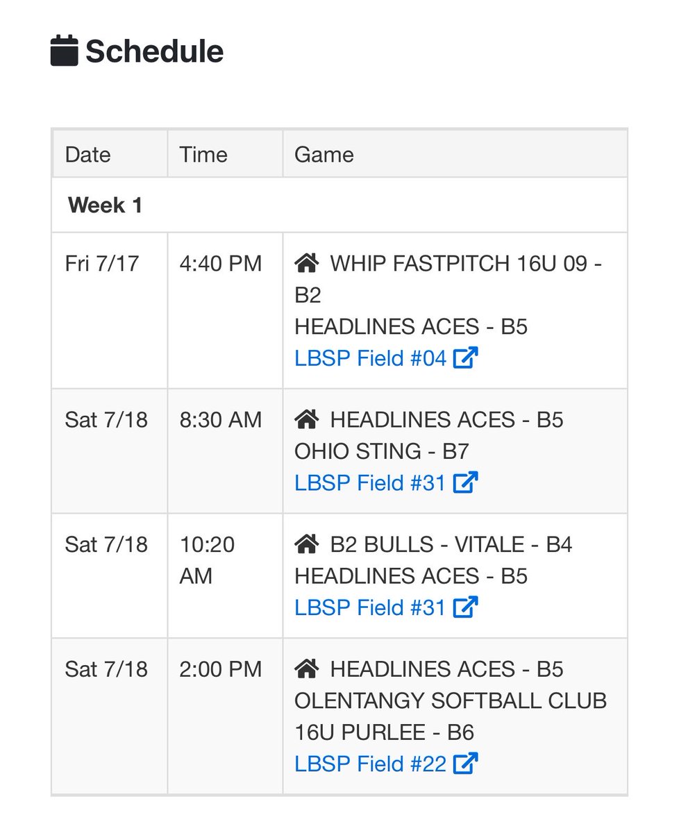 HeadlinesAces's tweet photo. Game times this weekend for the World Series at Berliner https://t.co/XmcP59gLdG