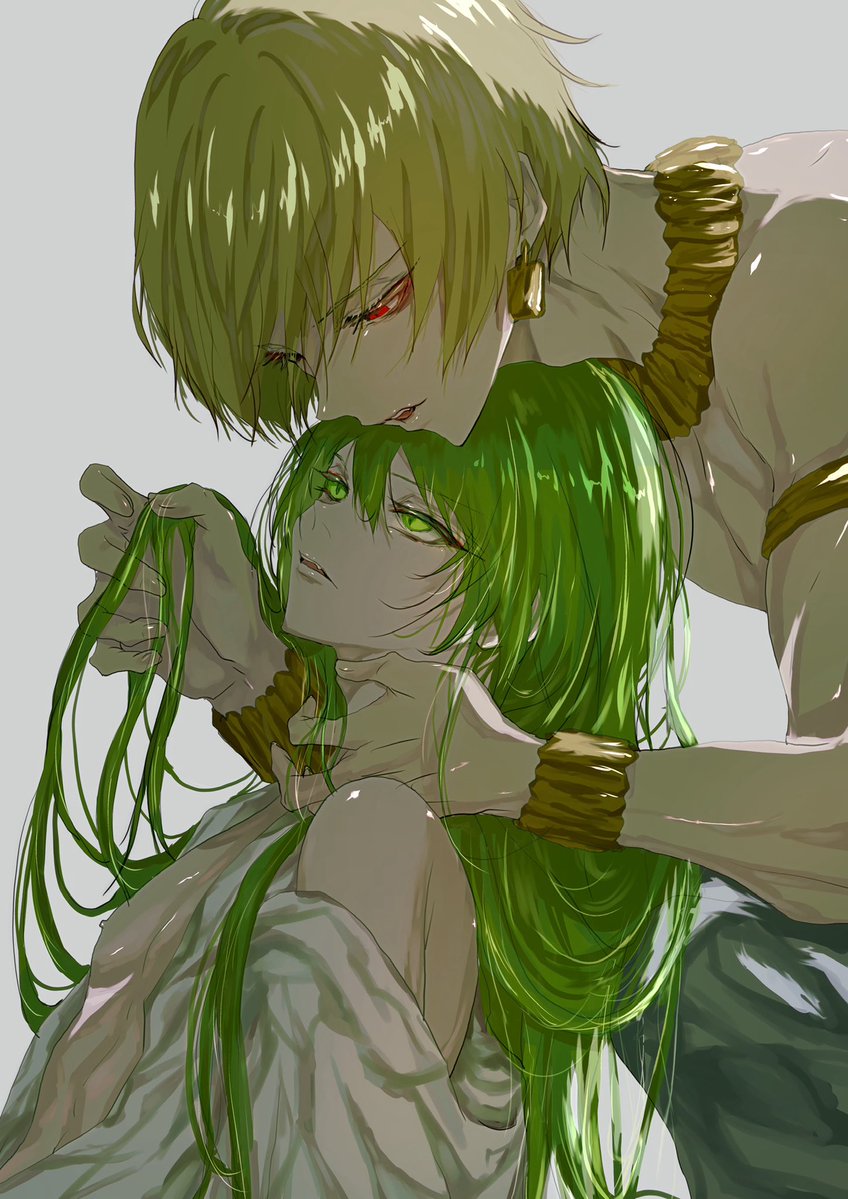 yzrilustration's tweet photo. ギルガメッシュとエルキドゥ描きました https://t.co/YEYKcvbpPr