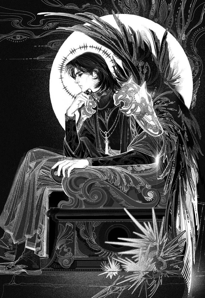 LOTM_WORLD's tweet photo. Lord of Mysteries New Official Physical Book Art — Dark Angel: Sasrir

"The Primordial One had awoken in my body..." https://t.co/btdWkxSToN