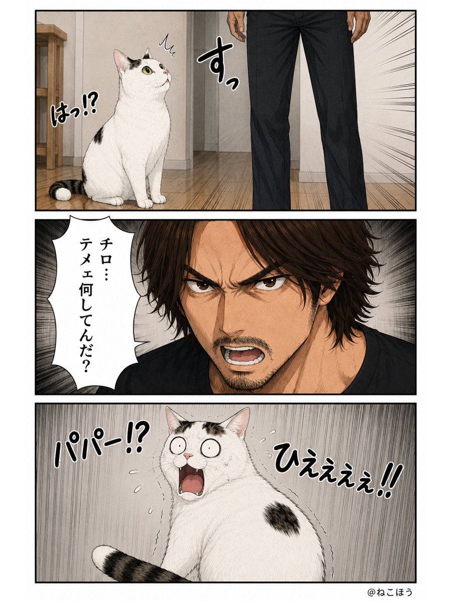 hamaromiko's tweet photo. ねこほう漫画13
お腹空いた時のチロさん🐱完 https://t.co/i3MHAJha6G