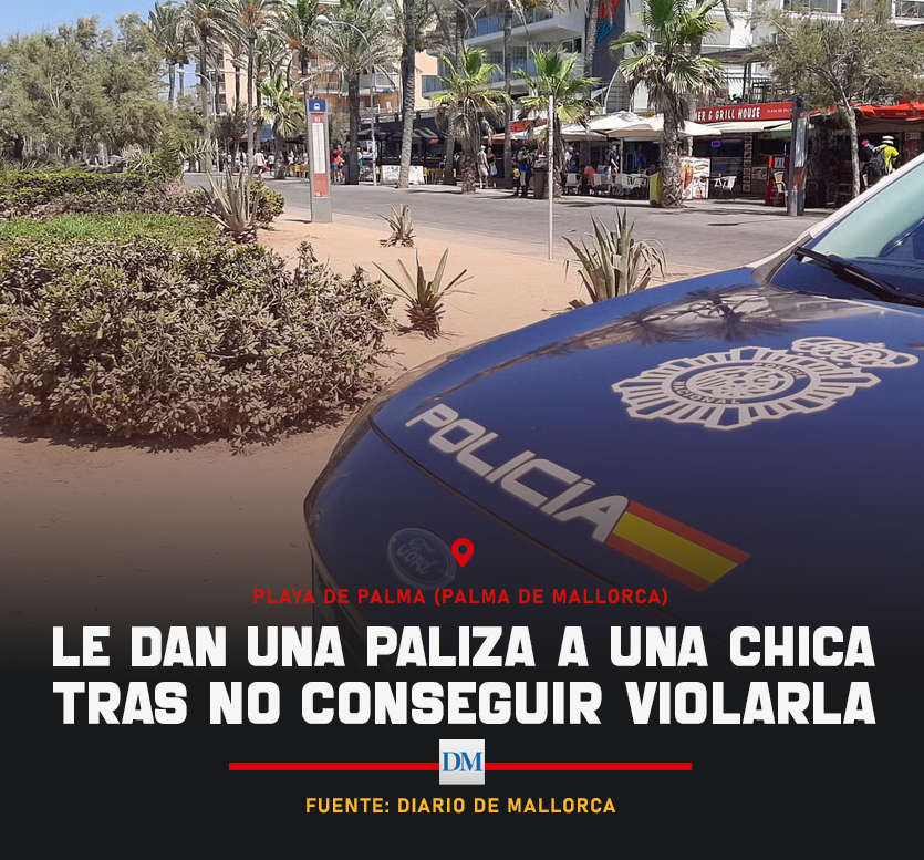 invadidos_com's tweet photo. 🔴 #ÚLTIMAHORA | Los marroquíes detenidos por la paliza a una chica de 20 años en Mallorca son tres hermanos de 18, 23 y 26 años con residencia legal en España.

🗯️ La joven opuso una fuerte resistencia después de que los tres la agarraran por el cuello y la arrastraran hasta la arena de la playa, donde intentaron bajarle el pantalón. No consiguieron violarla, pero la golpearon con patadas y puñetazos en la cara y la sometieron a tocamientos sexuales.