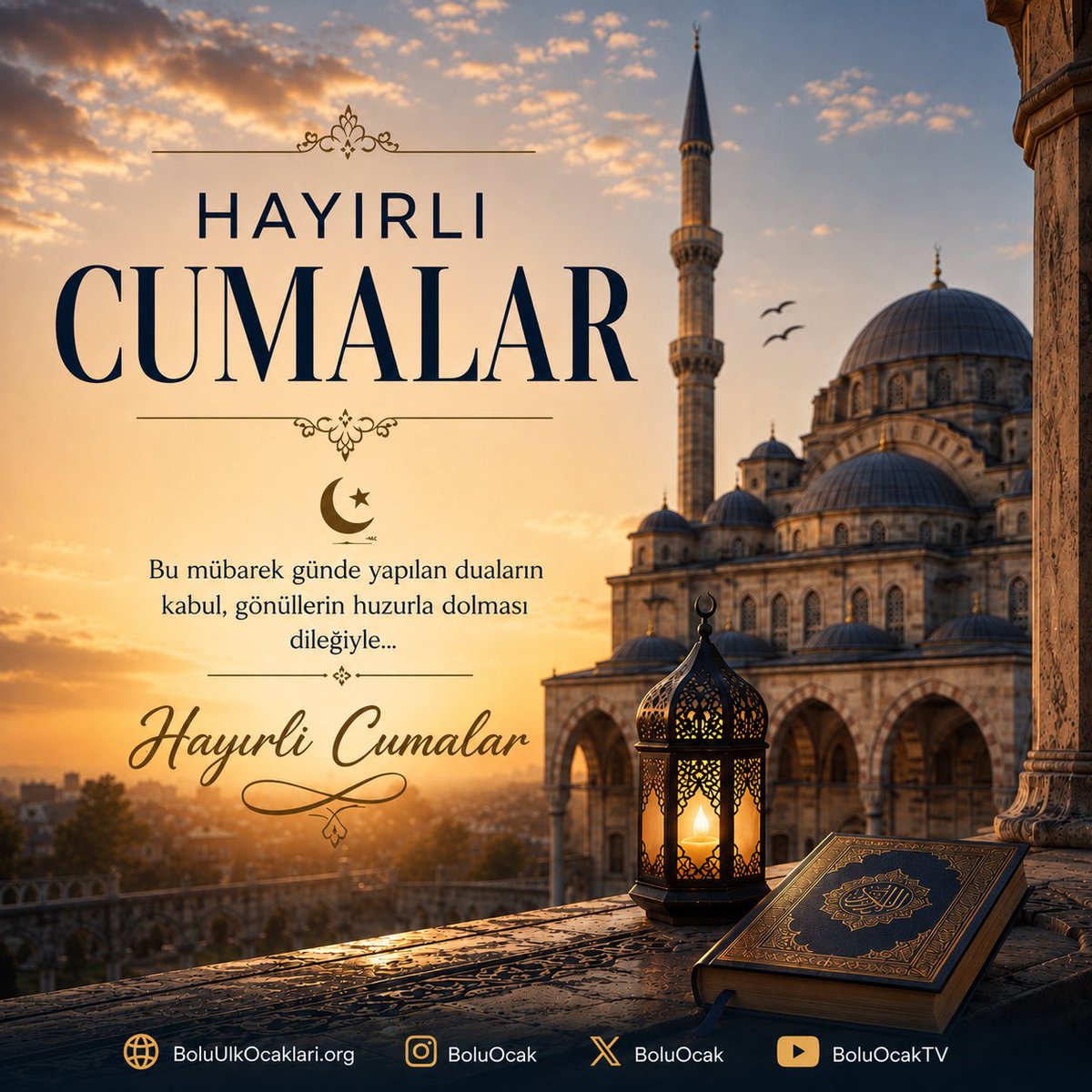 boluocak's tweet photo. Allah’ın rahmeti ve bereketi üzerinize olsun. Dualarınız kabul, Cumamız Mübarek Olsun. 🇹🇷 https://t.co/W8T1hkLley