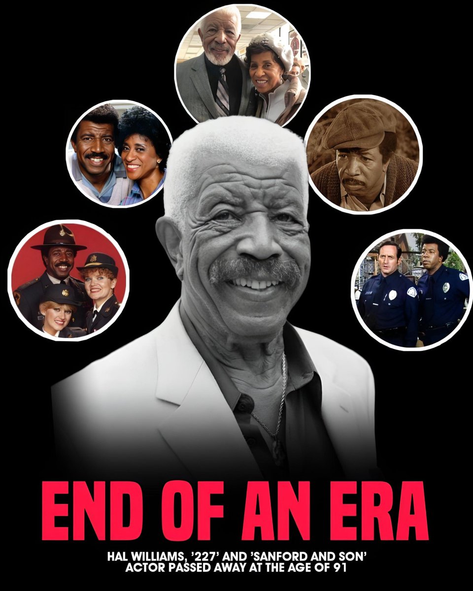 cartoonvibes26's tweet photo. Rest in peace, Hal Williams. 🕊️

Hal Williams, beloved for his memorable roles in 227, Sanford and Son, and Private Benjamin, has passed away at the age of 91. Throughout a remarkable career spanning decades, he brought warmth, humor, and authenticity to every performance, earning the admiration of audiences across generations. His contributions to television and film helped shape countless memorable moments and left a lasting impact on the entertainment industry. Though he is gone, his work and legacy will continue to live on through the characters he brought to life. He will be deeply missed and forever remembered.