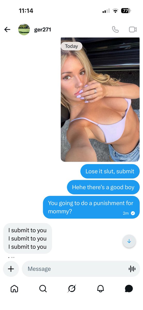WBattleH's tweet photo. @ger271 was a total weak dummy for mommy, completely melted by Breckie and begging on the ground for mommy hehe #wankbattle https://t.co/56d3p3dIS6
