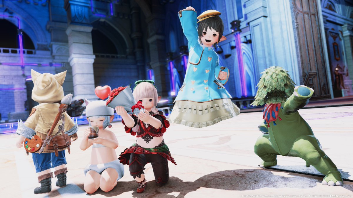 今週もお疲れさまでしたぁぁぁぁー( ∩˃ ᵕ ˂∩ )✨ #FF14 #ララフェル