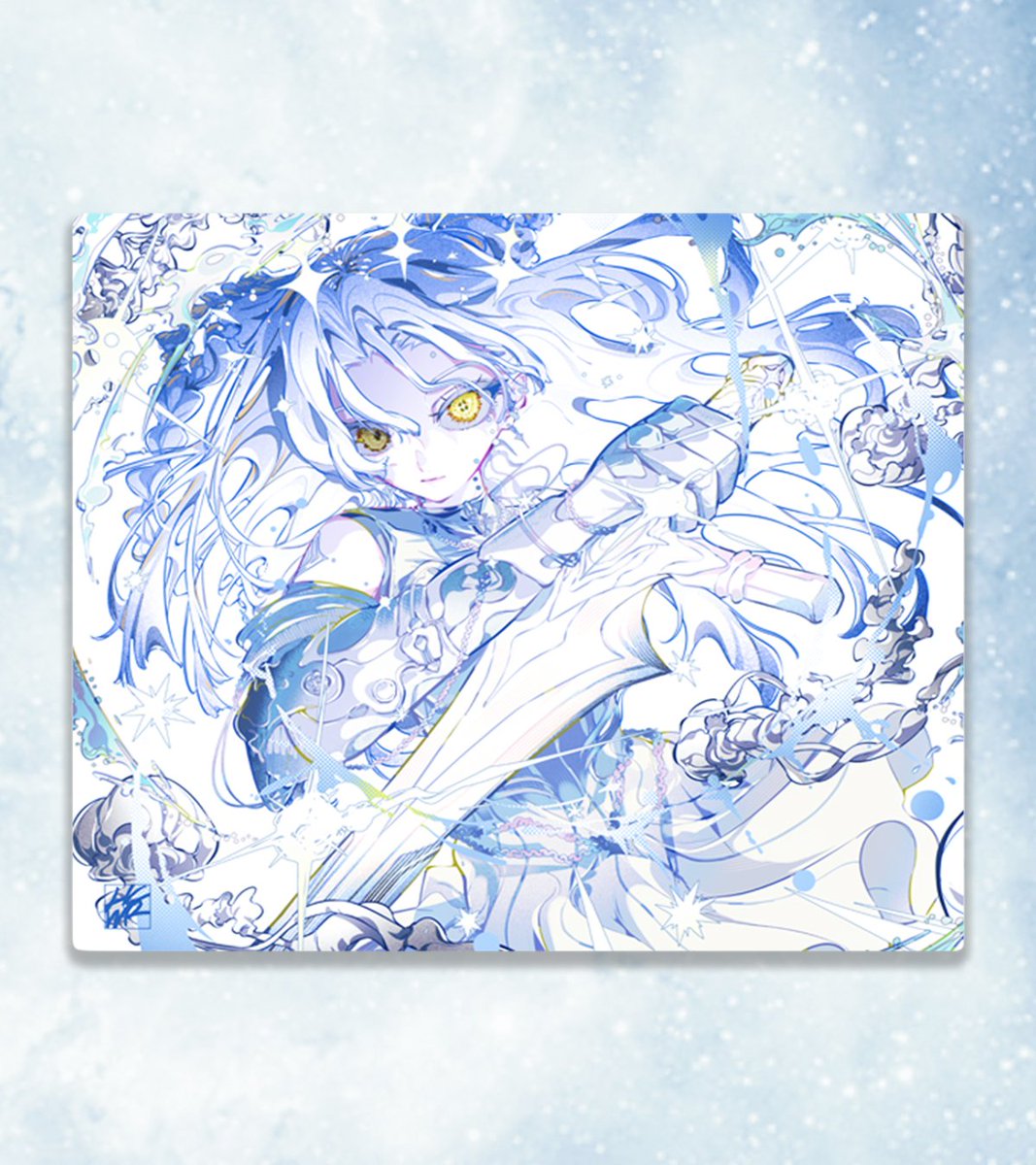 Coming Soon… 】 Hachiware Gaming ICE ガラスマウスパッド