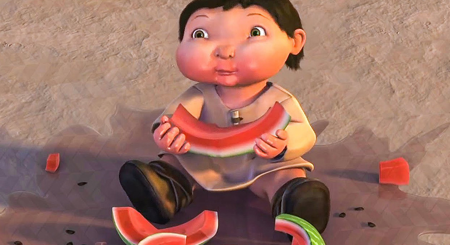 reliablehumming's tweet photo. ok so there's this chick on tiktok that has been making these really weird vids of her eating a watermelon while looking like a plague victim. just found out she was cosplaying the fucking ice age baby... https://t.co/Xketrm7RZ6