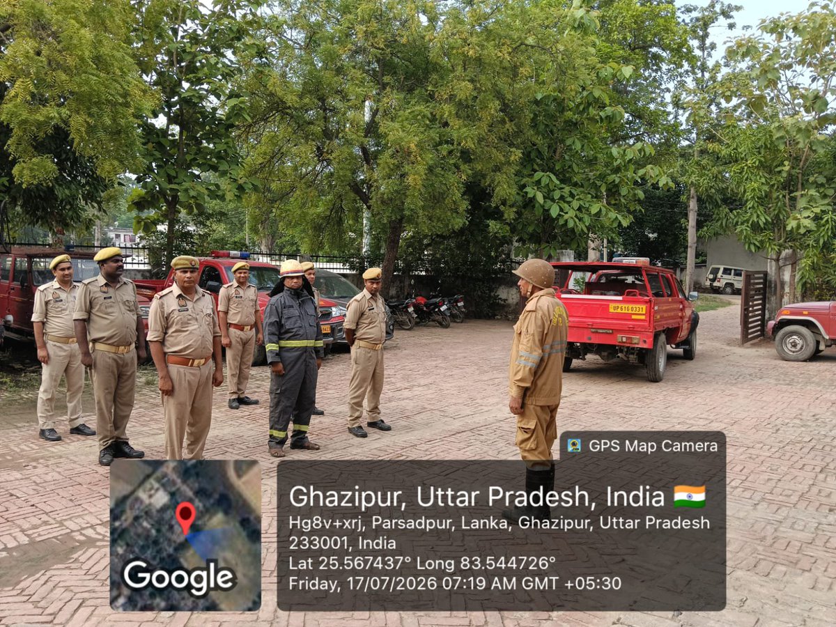 ghazipurfire's tweet photo. श्रीमान पुलिस महानिदेशक,#fireserviceup महोदय के आदेशानुसार एवं #cfogzr के निर्देशन में दि0-17/07/26 को जनपद गाजीपुर के सभी फायर स्टेशनों पर पोर्टेबल पंप द्वारा होज टेस्टिंग एवं  फायर उपकरणों के रख-रखाव एवं संचालन का अभ्यास कराया गया।
@AdminGhazipur 
@ghazipurpolice https://t.co/8rxX6cXAKl