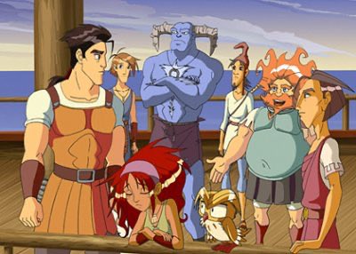 Maurena_B's tweet photo. Tout le monde parle de L’Odyssée de Nolan mais personne ne parle de cette série animée que j’adorais petite 🔱

PS : la scène du cyclope fonctionne très bien avec les sixièmes. https://t.co/ld2UUGxuk4