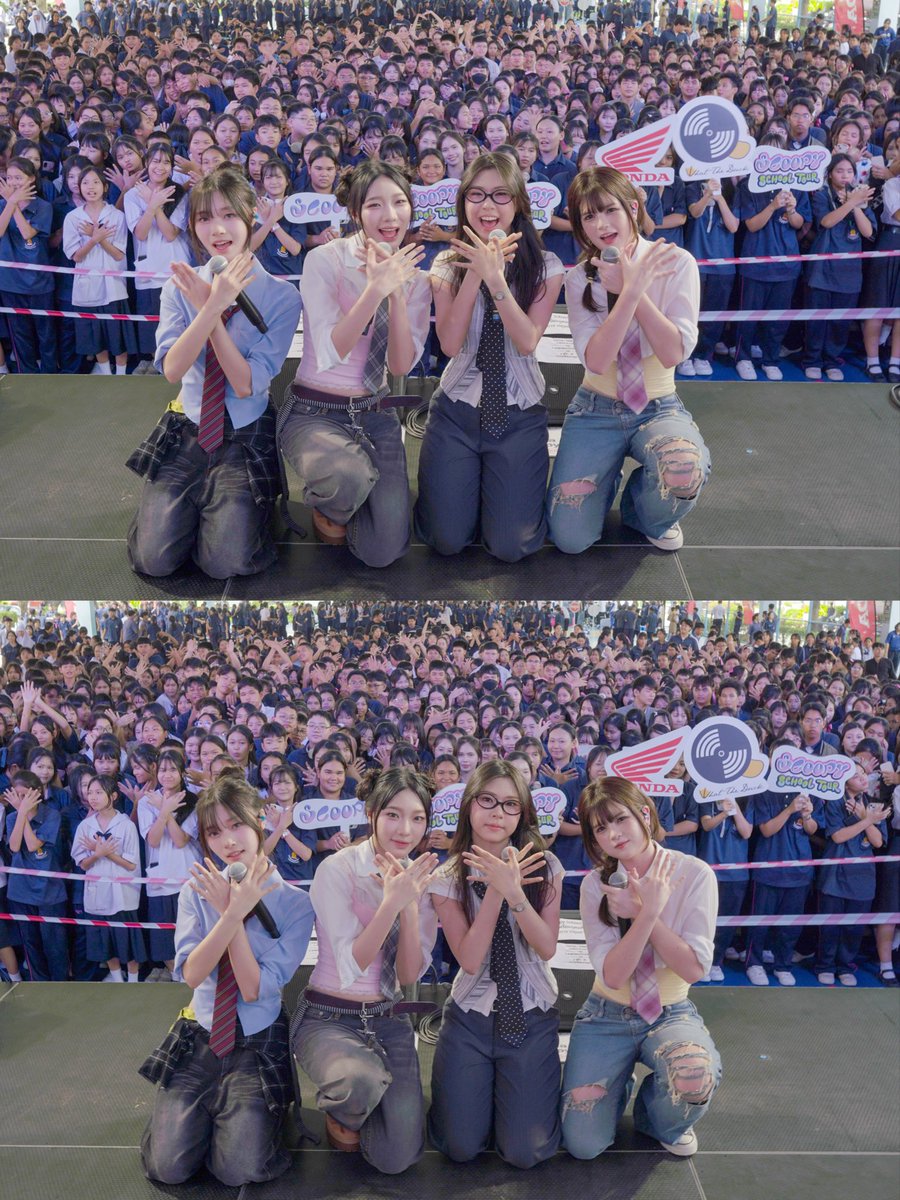 butterfliiii_'s tweet photo. ขอขอบคุณงาน Scoopy School Tour และชาวโรงเรียนเตรียมอุดมศึกษาพัฒนาการ จ.ปทุมธานี ที่ร่วมสนุกและส่งพลังดี ๆ มาให้พวกเรานะคะ วันนี้สนุกมาก ๆ เลยยย 🫶🏻🦋💘
#butterfliiii #fliiii 
#ScoopySchoolTour #HondaScoopy 
#รถจักรยานยนต์ฮอนด้า #ThaiHonda 
#ScoopySchoolTourxbutterfliiii https://t.co/SrSihoyM7O