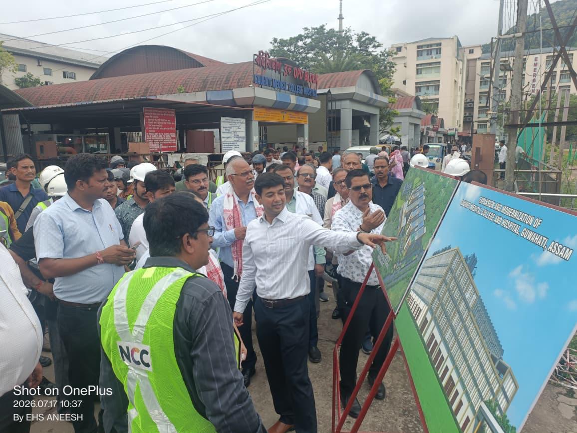 ahidms's tweet photo. #ADB dignitaries  along  with  PD, #AHIDMS, PWD officials, visited the #GMCH campus to review progress of the proposed Upgradation and Modernization of GMCH works under the #ASTHA Project. #HealthInfrastructure #AssamDevelopment https://t.co/QsyAj69qLx