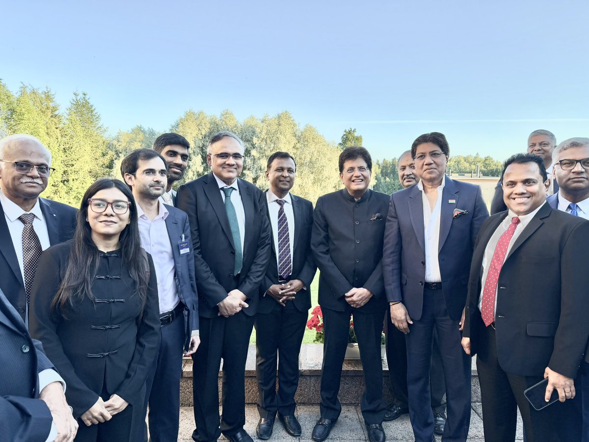 panarunaaqeel's tweet photo. Helsinki, Finland | India–Finland Business Forum | 16 July 2026

Under the dynamic and visionary leadership of Hon’ble Prime Minister Shri Narendra Modi Ji, India is witnessing unprecedented economic growth, global recognition, and expanding trade partnerships with developed nations. It was a matter of immense pride to participate in the India–Finland Business Forum in Helsinki as a Member of the CII Europe Council, as part of the Indian Business Delegation led by Hon’ble Shri Piyush Goyal Ji, Minister of Commerce & Industry, Government of India.
The programme featured impactful keynote addresses by Hon’ble Shri Piyush Goyal Ji and H.E. Dr. Sakari Puisto, Minister of Economic Affairs of Finland, followed by insightful remarks from industry leaders, MoU signings, and vibrant business interactions between Indian and Finnish companies.

I was also honoured to personally meet H.E. Dr. Sakari Puisto, Minister of Economic Affairs of Finland, and exchange views on strengthening India–Finland economic cooperation, particularly in the leather, footwear, and allied sectors—areas where India holds strong global potential and competitive advantage.

The discussions clearly reflected India’s rising economic strength and the growing strategic partnership between India and Finland, reinforcing our shared commitment to expanding trade, investment, innovation, and long-term value creation.
The day concluded with a networking reception and dinner hosted by His Excellency Shri Hemant H. Kotalwar, Ambassador of India to Finland, offering an excellent platform for meaningful engagement with global business leaders