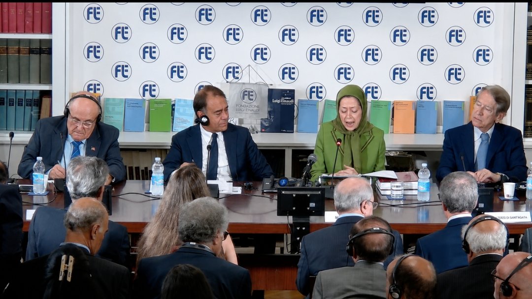 fleinaudi's tweet photo. Dalla parte del popolo iraniano!
Sala gremita oggi in @fleinaudi con la Presidente del Consiglio Nazionale della Resistenza Iraniana @Maryam_Rajavi, il Presidente della IV Commissione del Senato @GiulioTerzi, l'ex Sindaco di New York @RudyGiuliani e il Segretario generale della FLE @andrea_cangini.
La nostra voce è al fianco di chi lotta per la libertà e per la democrazia! 🇮🇷🇮🇹
