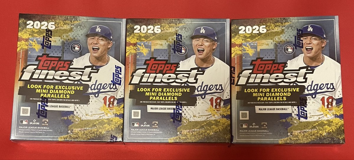 RamoGinger's tweet photo. 店長さん(@BROTHERS_KAZU )のところで、2026 Topps Finest Baseballを購入しました🎊こちらのプロダクトも初めてです。BOXのデザインがカッコいい✨
#topps
#shoheiohtani https://t.co/mUtpbqc7pb