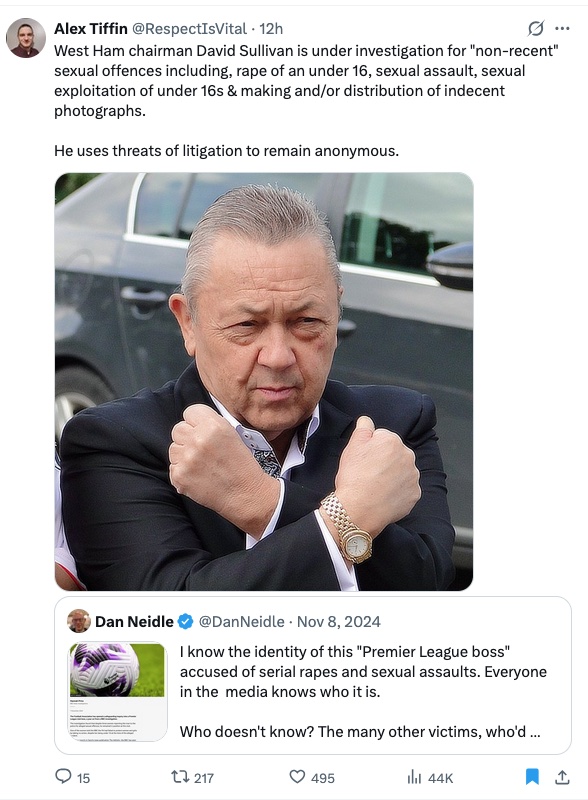 RippleEffectUK2's tweet photo. @TMOFCharity #MaggieOliver allowing #AmpikaPickston - financed by multi-alleged child r8pist & abuser of teens & young women #DavidSullivan, to run #MOF charity gala night 1/5/26.
Maggie was headlining the televised event
Charities Commission got involved - Maggie said she never knew!
LIE! https://t.co/xTqWyoHJl1
