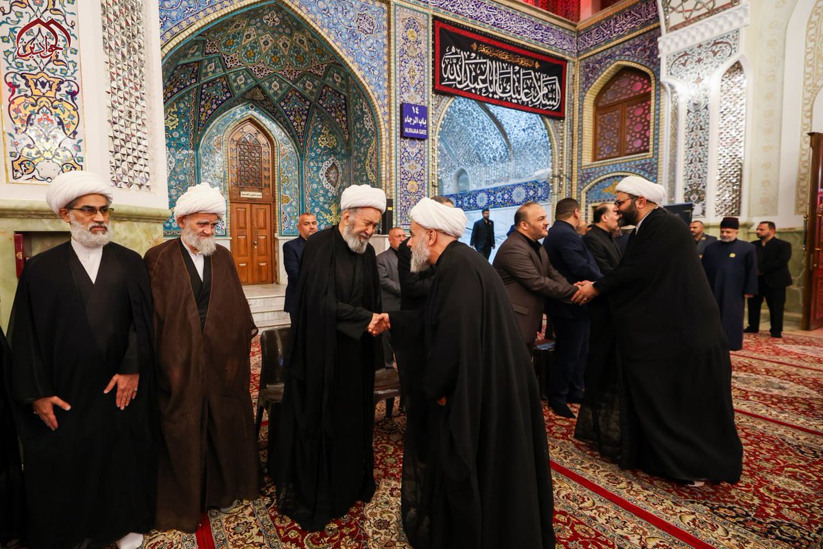 Networkimams's tweet photo. مدينتا النجف الأشرف والكاظمية المقدسة تشهدان إقامة مجلس تأبين #شيخ_النجف_الأشرف المرجع الكبير الشيخ الفيّاض بمناسبة مرور أربعين يوماً على رحيله. https://t.co/cluNdcmuJs