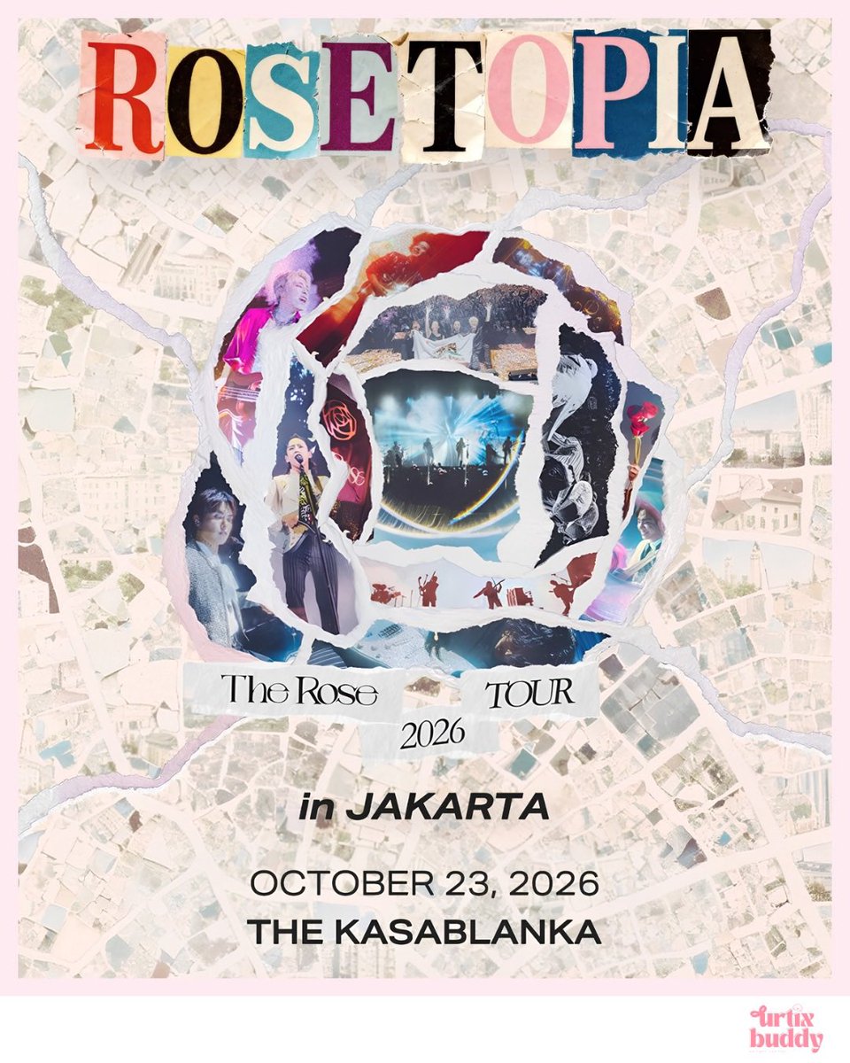 urtixbuddy's tweet photo. OPEN JASA WAR THE ROSE TOUR 2026 'ROSETOPIA’ IN JAKARTA

Fee Jaswar: Rp300.000 / tix
(No DP needed, fee payment after secured ur tix)

* self-payment
* limited slot
* menggunakan data pribadi

DM for order! ✨

#TheRose #더로즈 #ROSETOPIA #ROSETOPIAInJakarta https://t.co/EgcdYyrEdl