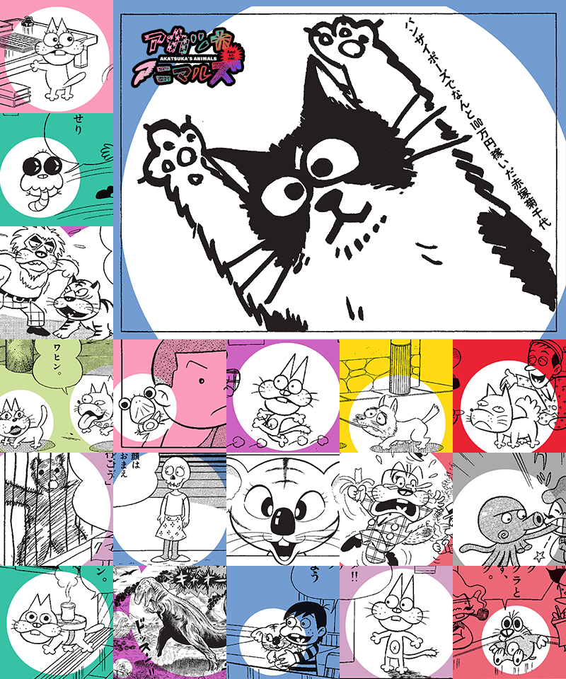766　赤塚不二夫　ネコ　葉書サイズ　直筆作品 766　赤塚不二夫　ネコ　葉書サイズ　直筆作品