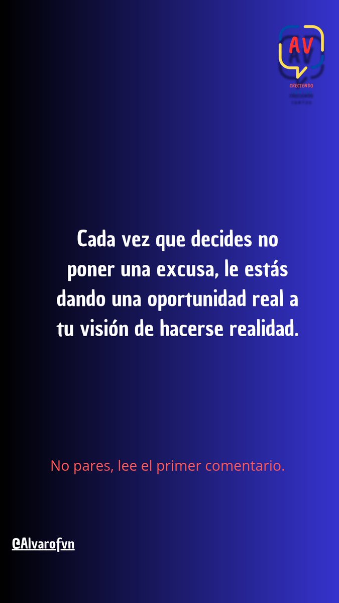 AlvaroFVN's tweet photo. Buenos días ☀️
Gracias a Dios por este nuevo día 🙏.
Cuando el compromiso es con uno mismo, la prioridad cambia y los resultados se notan. Enfocados en lo positivo. 💪✨
VAMOS CON TODA! 🚀🔥 https://t.co/Yv9jHWJ6eM