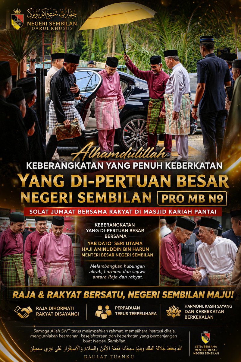 raidwalker7's tweet photo. Hubungan Erat Institusi Diraja &amp; Kepimpinan Negeri

#negerisembilan 
#PRNNegeriSembilan 
#MalaysiaMadani 
#trending https://t.co/rTSdoY0ahl