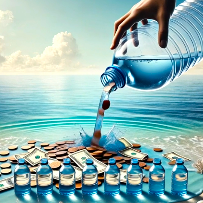 ProvoWaterTCI's tweet photo. Why keep buying water in plastic bottles when safe drinking water is already flowing from your tap? 💧  You might as well be pouring money down the drain. https://t.co/rxKayCjSQG