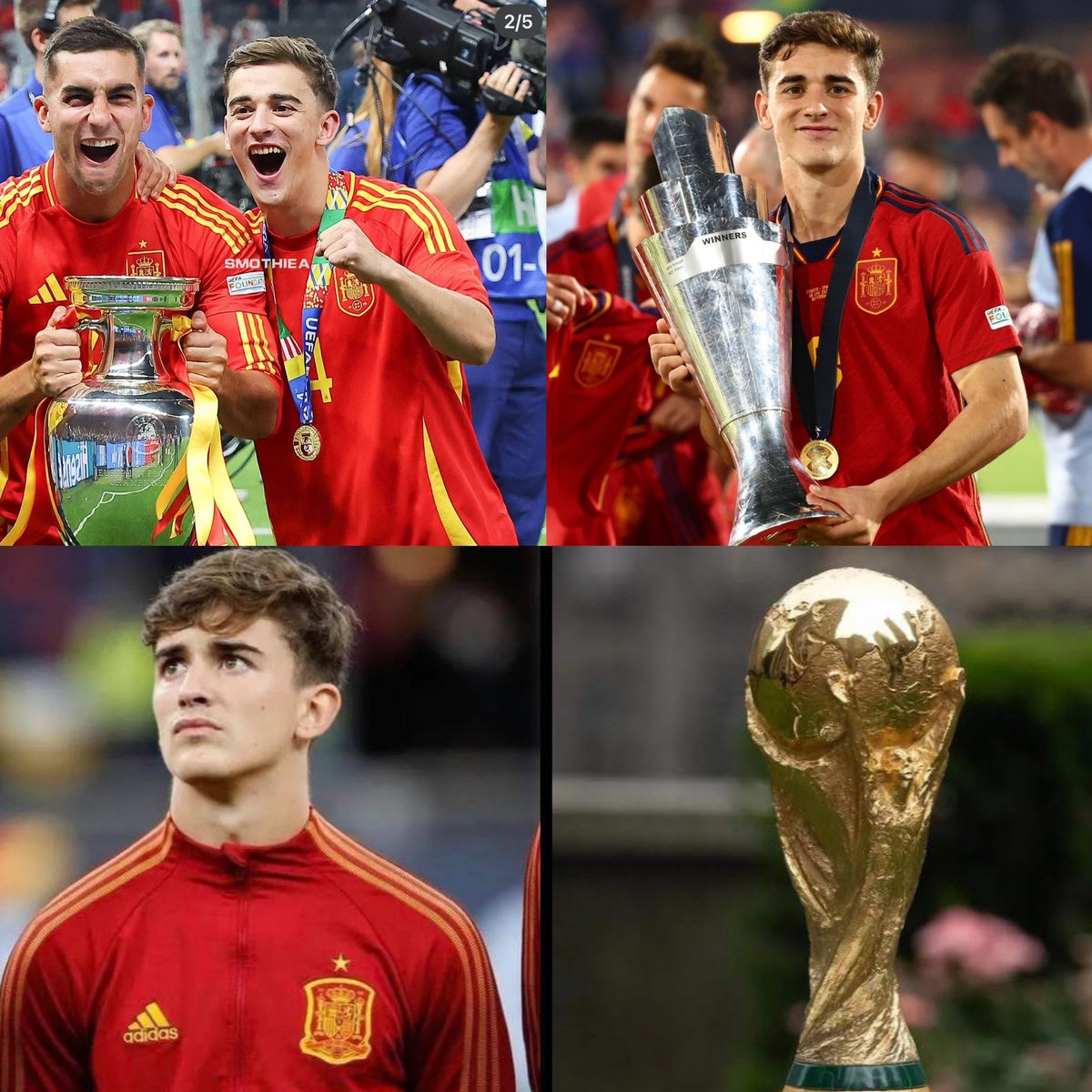 EliLeezayy's tweet photo. Tears man, I just realized Gavi is one win away from completing international football. 😭❤️ https://t.co/83yrINflrY