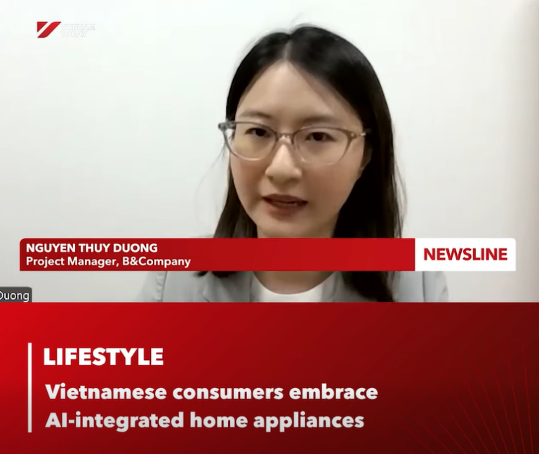 BCompanyVN's tweet photo. VTV「Vietnam Today」でB&amp;Companyが語るベトナムAI家電市場

ベトナムのAI家電市場は前年比31％増の約43兆ドンに成長し、市場の**53％**を占めている。B&amp;CompanyはVTVで、消費者がAI機能そのものよりも、省エネや利便性などの実用価値を重視していると解説した。

https://t.co/FPgzHmlM6t

#機器 https://t.co/R5IDx40bUy