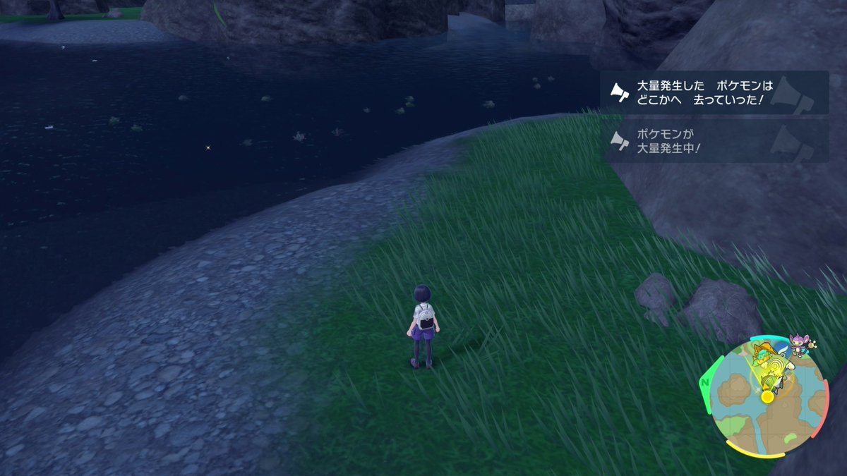 RAN729221's tweet photo. しろすじ(ヒスイ)バスラオの大量発生をするならこの場所！！
ピクニックリセットのみの動きなし！18体バスラオ湧きます！色違いイダイトウを狙ってみよう！！
サンドイッチのレシピはリプ欄に！
#ポケモン #ポケモンSV https://t.co/llqxqQqmQk