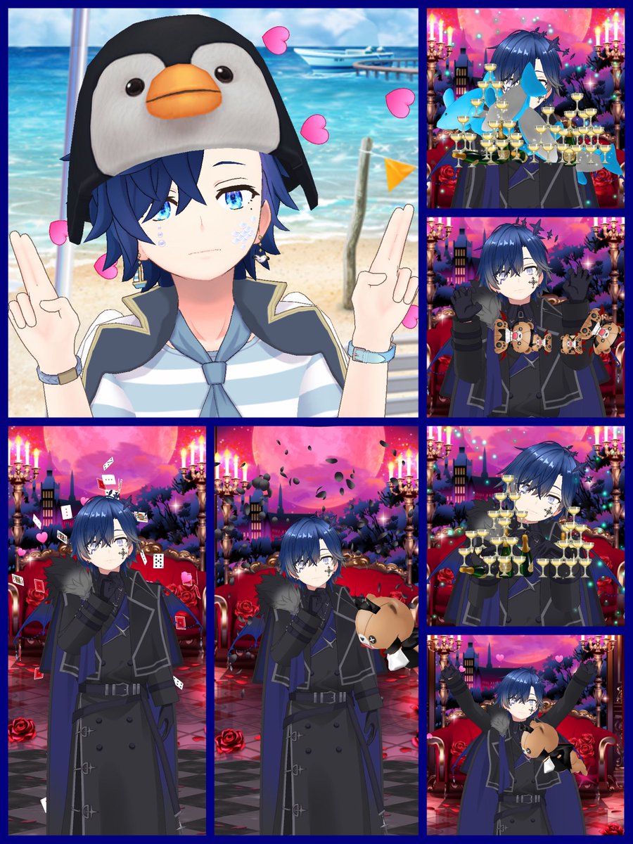 Guuu1177's tweet photo. 皆のお陰でやっと当てることができた蒼月ウィッグ🌙
通算約500回、今まで引いたガチャの中で1番過酷でした。
絶対に忘れない、このガチャのこと。

もくもく壁紙も沢山応援してくれて本当にありがとうございます🙌
感謝しかないです…

夜の配信は21時半までにはできるはず！
ゆるりとお話しよう💭 https://t.co/vHA2XjKrOO