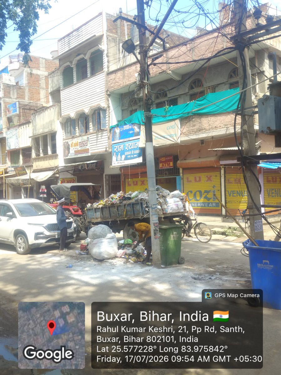 BuxarNagar87953's tweet photo. 7/07/2026 | बक्सर

नगर परिषद बक्सर द्वारा शहर के विभिन्न क्षेत्रों में नियमित साफ-सफाई एवं कूड़ा उठाव का कार्य किया गया। आइए, स्वच्छ बक्सर के निर्माण में अपना सहयोग दें।

📞 18008433411

#UDHDBihar #NagarParishadBuxar #SwachhBuxar #SafaiAbhiyan #GarbageCollection #Bihar https://t.co/fYXnRx4F61