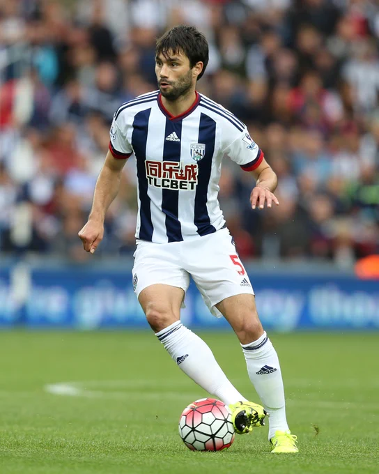 Claudio Yacob in Albion colours.