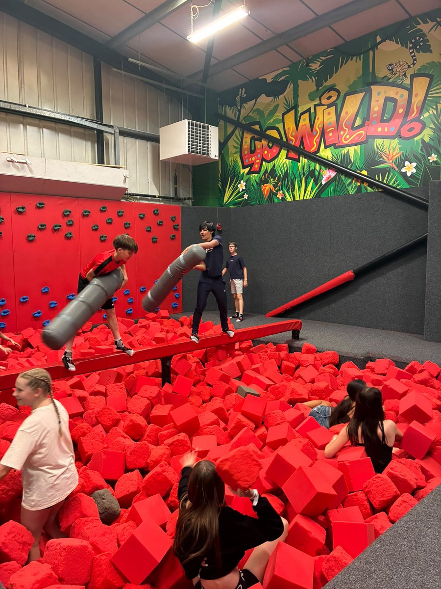 OrielHighSchool's tweet photo. Our Multi Sports Groups are having a bouncing good time at Go Wild in Heathfield ๐๐ #ActivitiesWeek2026 https://t.co/fWbQrDGxEp
