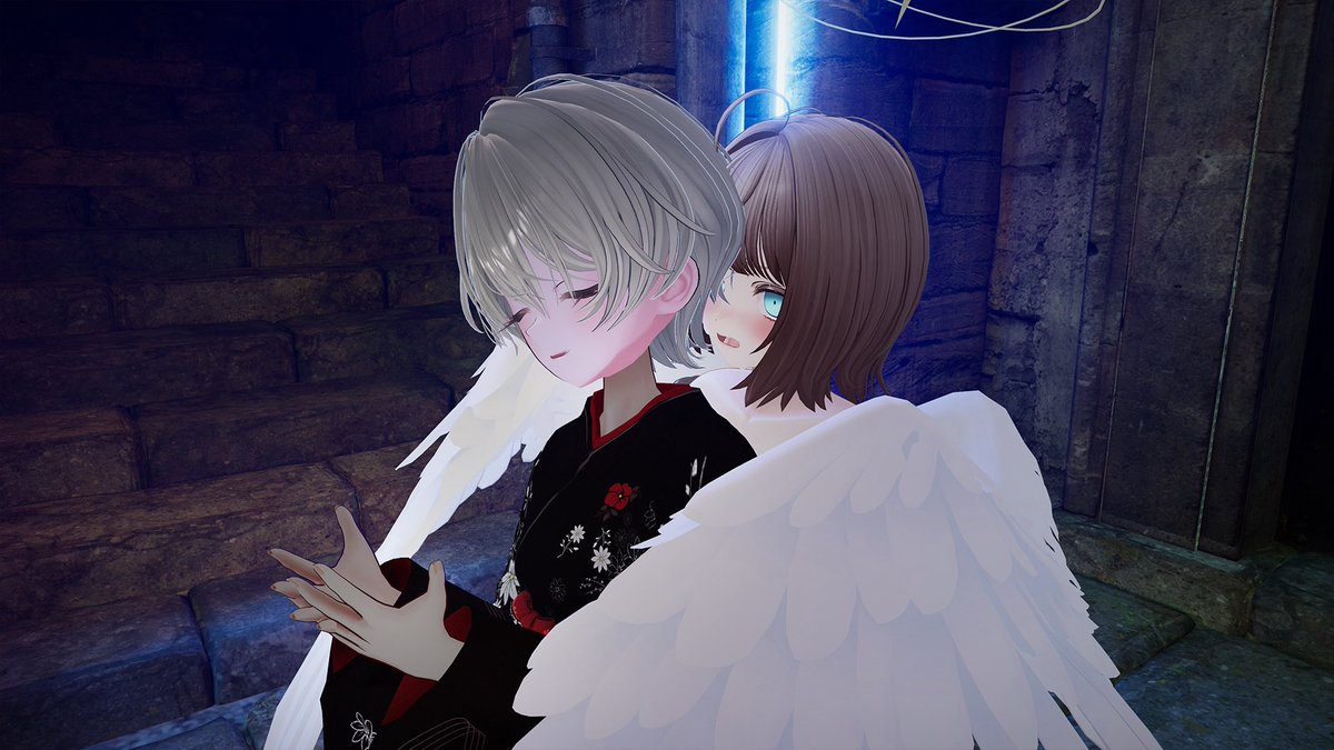 xlispxvr's tweet photo. なんと！二日連続で遊んでもらえたよ〜
和装のゾメちゃん可愛いかった！素敵なワールドで写真ゲットぉ^^2枚目は決して匂いを嗅いでいません…koko-garaさんありがとう！
#VRChat #マヌカ3D #ゾメちゃん https://t.co/m6fIB66GJ1